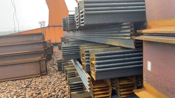 ASTM A328 Q345b 강철 시트 말뚝 타입 2 Sy295/Sy390 열간 압연강 시트 파일